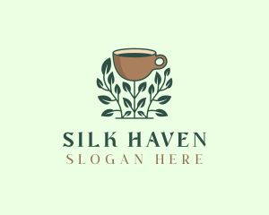 Coffee Cup Plant logo design