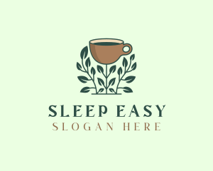 Coffee Cup Plant logo design