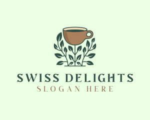 Coffee Cup Plant logo design