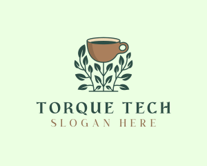 Coffee Cup Plant logo design