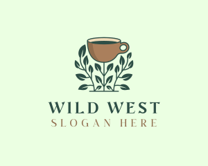 Coffee Cup Plant logo design