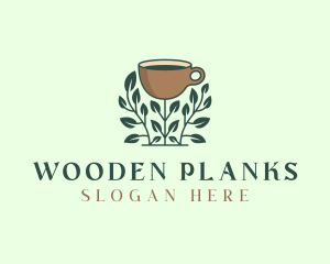 Coffee Cup Plant logo design