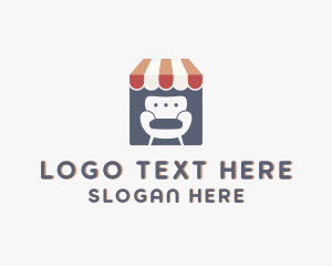 Decorator - Chair Couch Furniture logo design