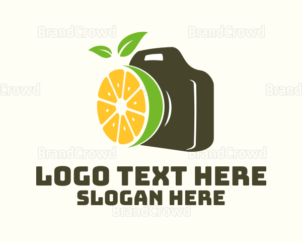 Citrus Fruit Camera Logo