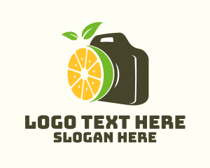 Juice - Citrus Fruit Camera logo design