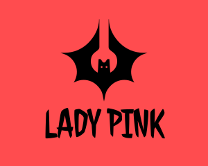 Wild - Flying Spooky Bat logo design