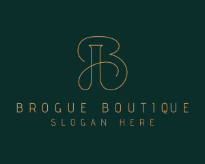 Modern Boutique Letter B  logo design
