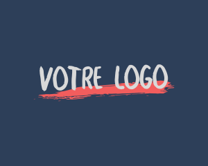 Watercolor - Brush Texture Business logo design
