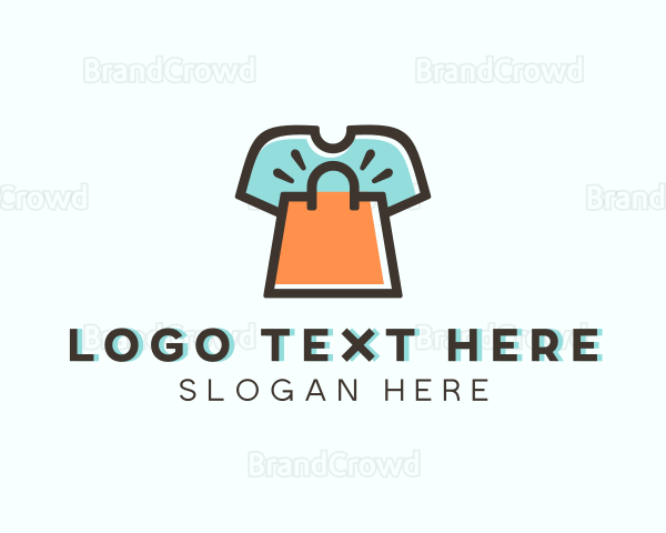 T-shirt Shopping Bag Ecommerce Logo