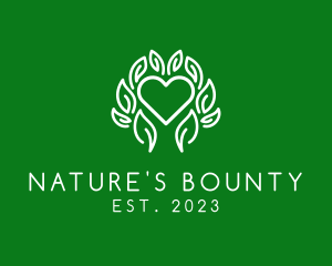 Herb Heart Nature logo design