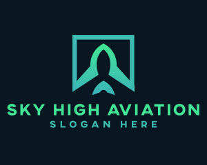 Aircraft Aviation Airport logo design