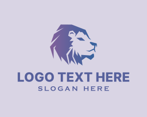 Veterenarian - Gradient Lion Animal logo design