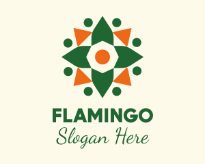 Festive Spring Flower Logo