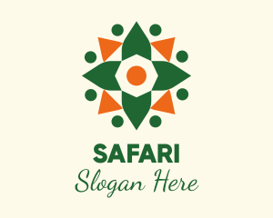 Festive Spring Flower Logo