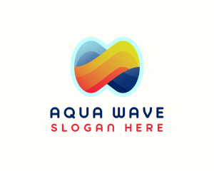 Liquid Fire Wave logo design