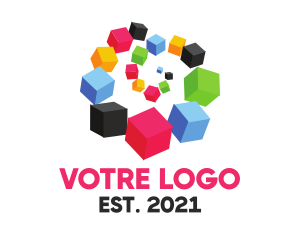 Exhibition - Box Spiral logo design