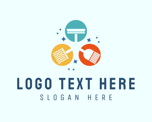 Disinfectant - Home Cleaning Tools logo design