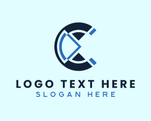 Bitcoin - Digital Tech Letter C logo design