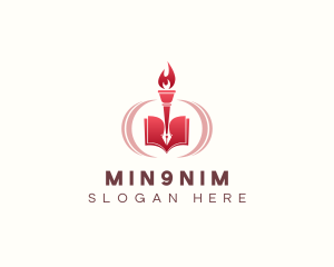 Torch Book Blog logo design