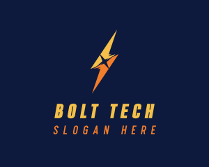 Lightning Bolt Power logo design