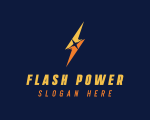 Lightning Bolt Power logo design