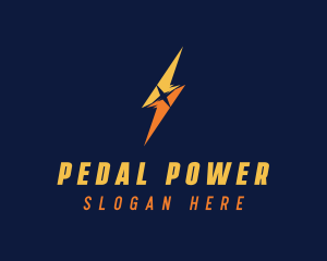 Lightning Bolt Power logo design