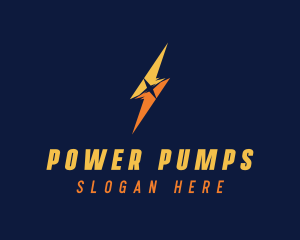 Lightning Bolt Power logo design