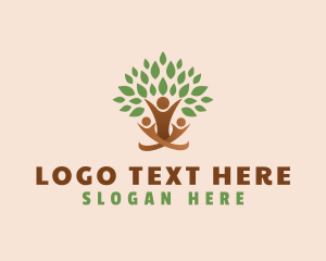 Vegetarian - Human Plant People logo design