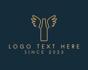 Alcoholic - Winged Beer Brewery logo design