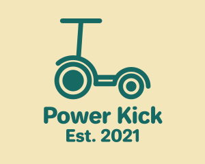 Kick - Green Kick Scooter logo design