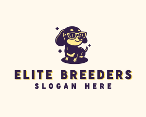 Sunglasses Puppy Dog logo design