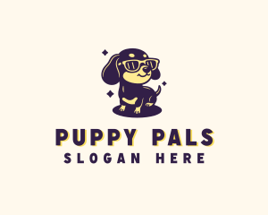 Sunglasses Puppy Dog logo design