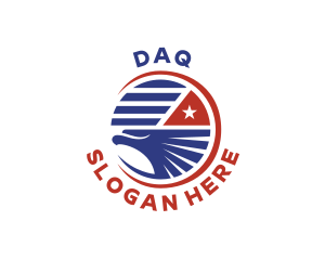 Politician - United States Eagle Flag logo design