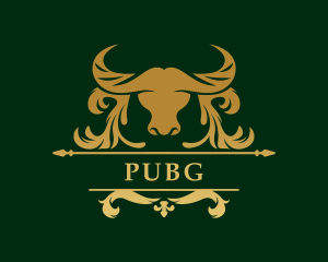 Cattle - Bull Barbeque Ornament logo design