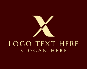 Resort - Premium Elegant Letter X logo design