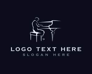 Pianist - Piano Maestro Concert logo design