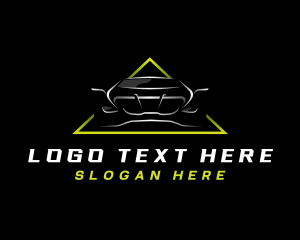 Luxury Car Mechanic Sedan Logo