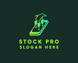 Stock - Digital Stocks Mobile logo design
