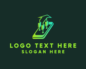 Phone - Digital Stocks Mobile logo design
