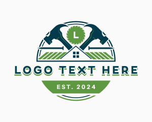 Tool - Hammer Carpentry Construction logo design