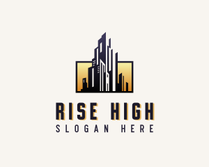 High Rise Building Property logo design