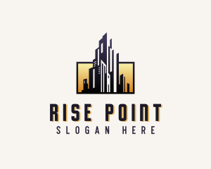 High Rise Building Property logo design