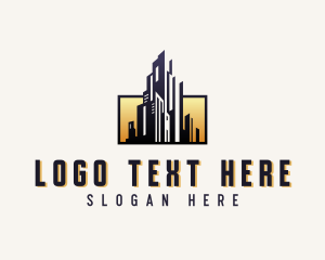 Interior Designer - High Rise Building Property logo design