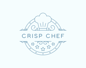 Chef Toque Stars logo design