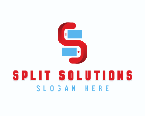 Mobile Phone Letter S logo design