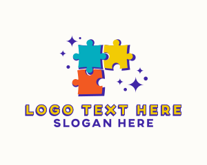 Brain Teaser - Puzzle Board Game logo design