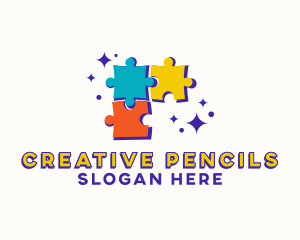 Puzzle Board Game logo design