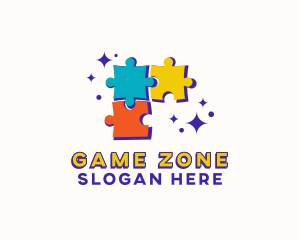 Puzzle Board Game logo design