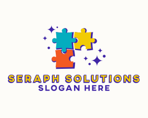 Puzzle Board Game logo design