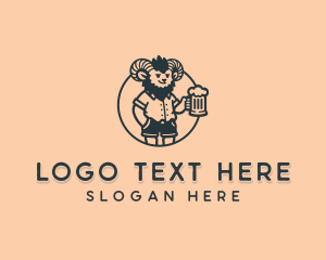 Pub - Beer Sheep Gastropub logo design